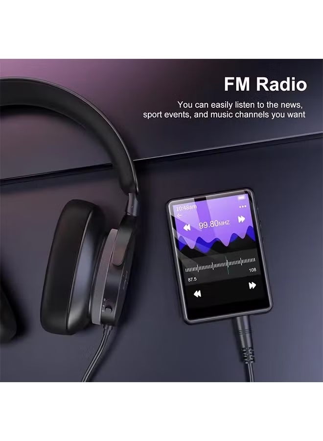MECHEN Bluetooth 5.3 MP3 Player 68GB Large Storage Hi-Fi Lossless Sound High-Fidelity Recording Multi-Function Portable Music Player - Image 3